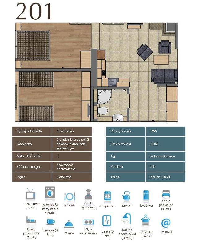 Kaskada Spa & Comfort Willa Jastrzębia Góra Rom bilde