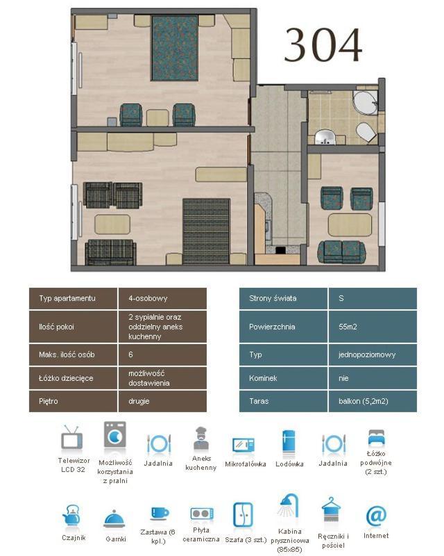 Kaskada Spa & Comfort Willa Jastrzębia Góra Rom bilde