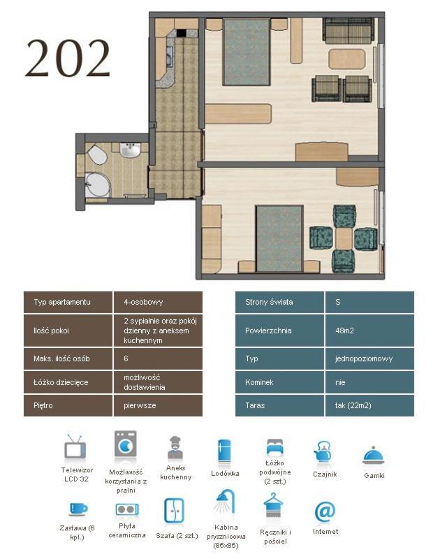 Kaskada Spa & Comfort Willa Jastrzębia Góra Rom bilde