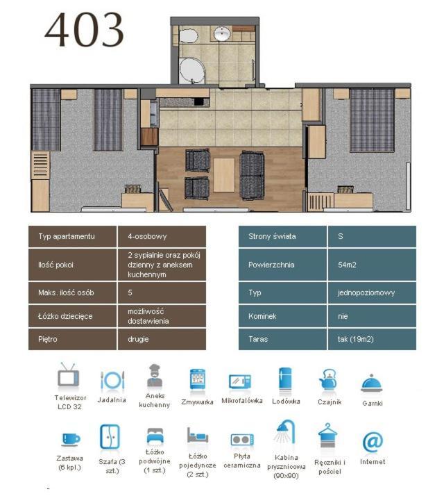 Kaskada Spa & Comfort Willa Jastrzębia Góra Rom bilde
